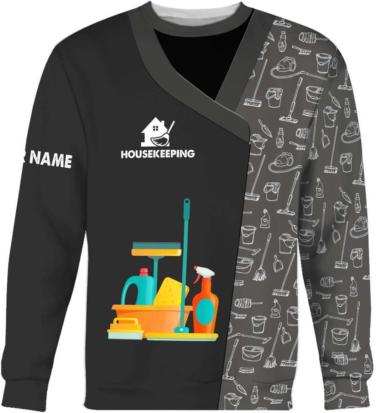 Personalized Housekeeping Shirt 3D All Print Cleaning Service Tshirt Gifts for Housekeeper, House Cleaning Uniforms for Women