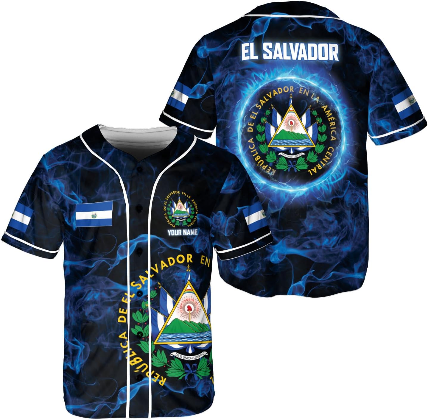 Parvii Personalized El Salvador Baseball Jersey - Proud El Salvador Shirt for Men