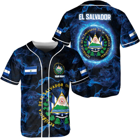 Parvii Personalized El Salvador Baseball Jersey - Proud El Salvador Shirt for Men