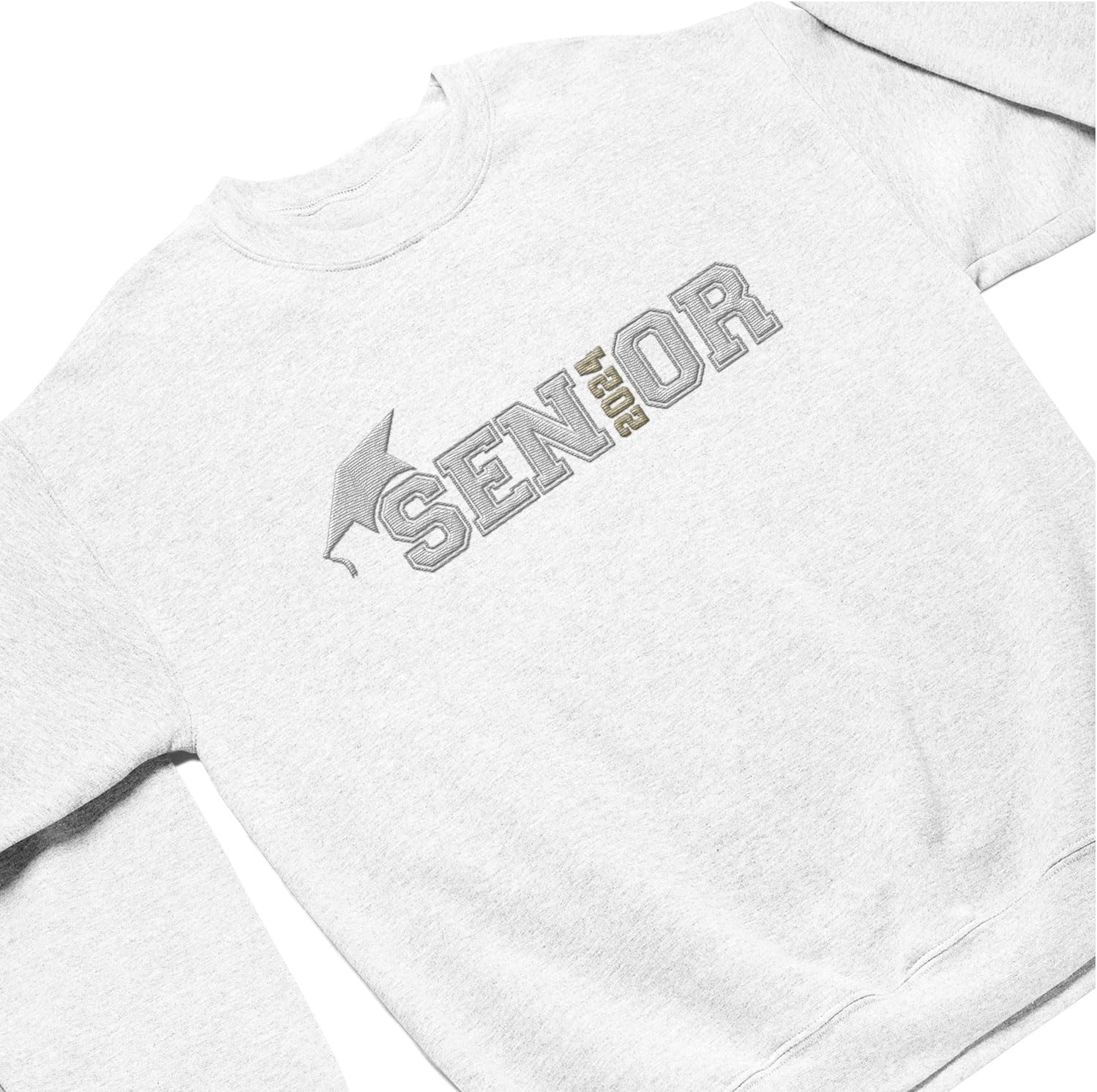 MAPrints Personalized Senior 2024 Embroidered Sweatshirt, Graduation 2024 Class Of 2024 Senior Class Of 2024 Graduation Shirt