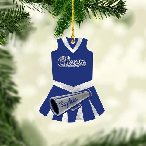 AOVL Personalized Cheerleader Ornaments Cheerleader Cheerleading Lovers Ornaments Cheerleading Ornament Gift for Cheerleader Christmas 2023 Cheer Cheerleader Ornaments Xmas (Cheer 9)