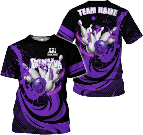 Mostprints Personalized Name Bowling Shirts for Men and Women 3D, Bowling Shirts for Team Bowling, Bowling Shirts Gift