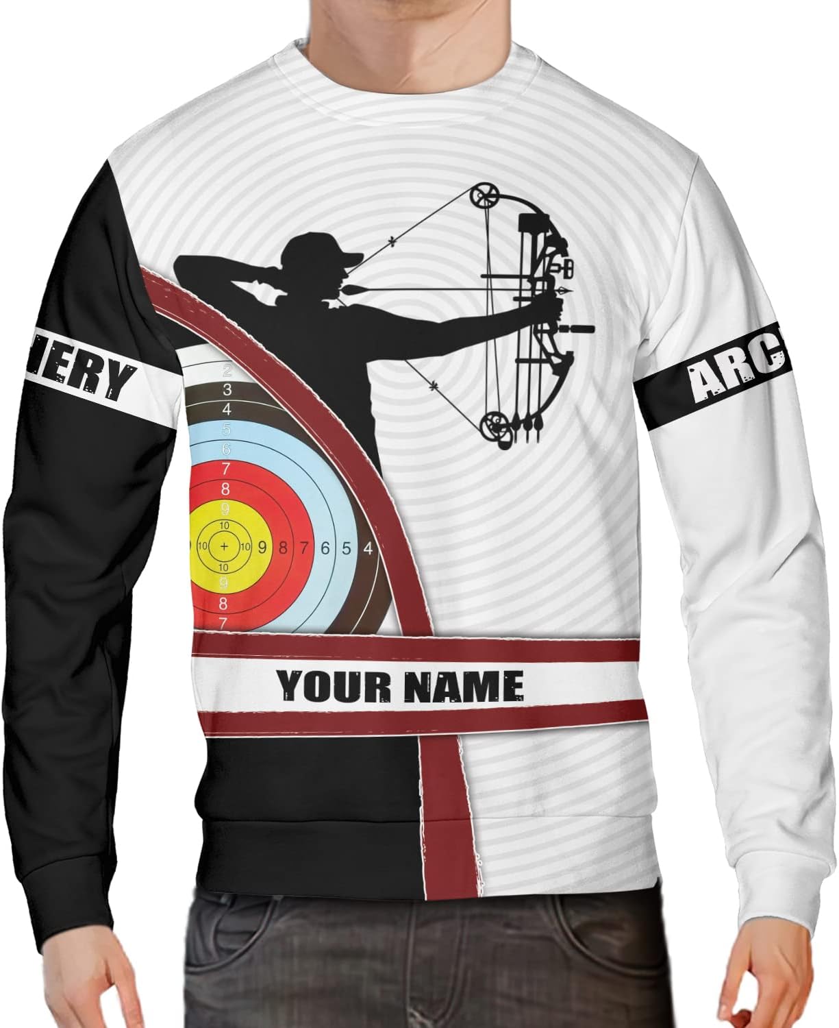 Personalized Men's Archery Shirts, Custom Name & Team Name Jerseys, S-5XL Polo Shirts