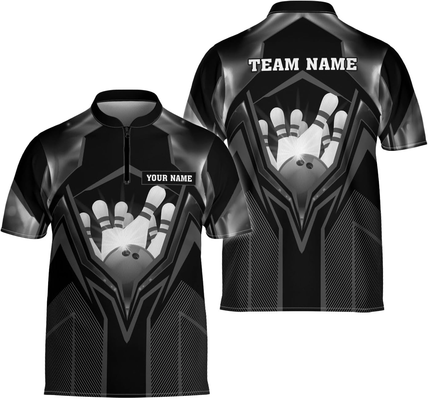 Ligthuy Personalized Bowling Jersey 3D, Bowling Shirts for Team, Bowling Shirt Unisex for Men Women, Bowling Shirts for Men