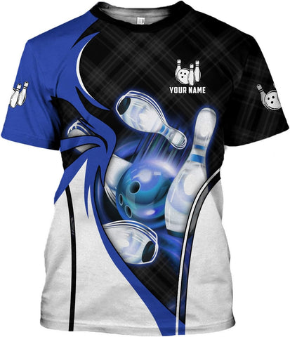 mostprints Personalized Name Bowling Shirts for Men & Women, Bowling Shirts for Team Bowling, Bowling Shirts Gift Unisex