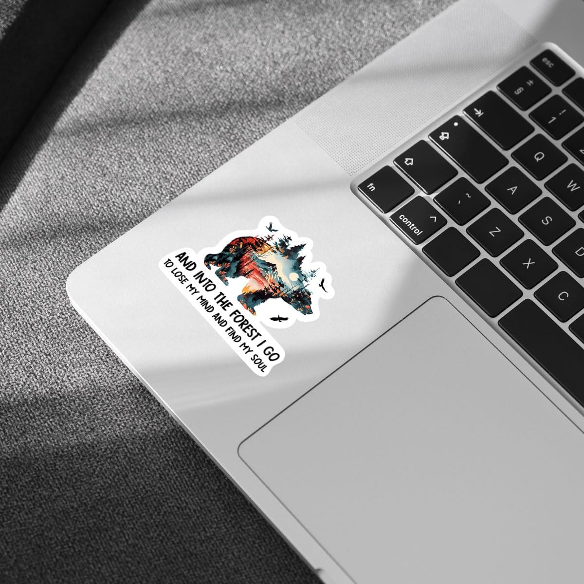 (3 Pcs) Into The Forest I Go to Lose My Mind and Find My Soul Sticker - Inspirational Hiking & Camping Quote Vinyl Waterproof Sticker for Laptop, Tumbler, Water Bottle, and More - 3 inch