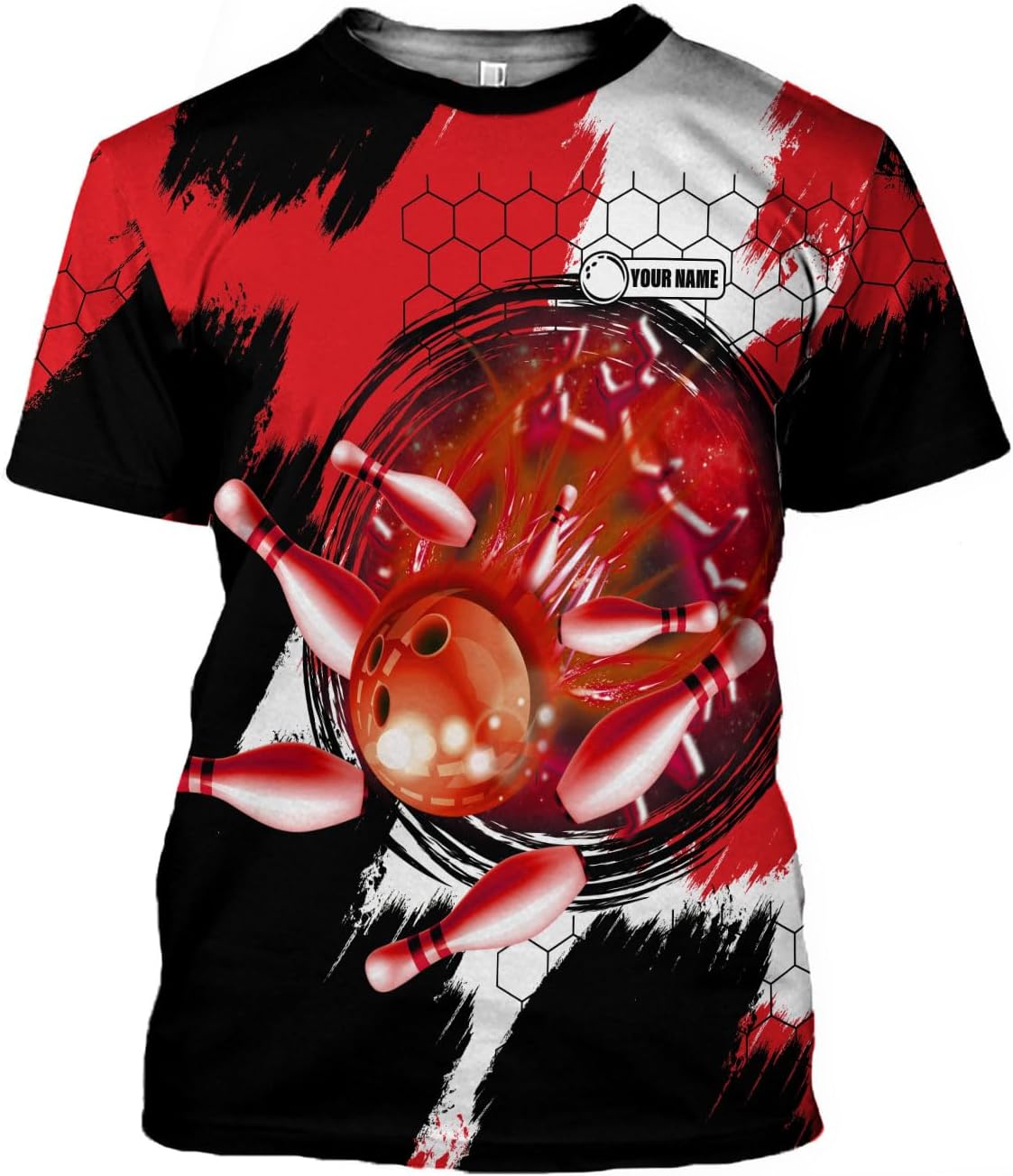 Pretyprints Personalized Bowling Shirt - Custom Bowling Gift for Women & Men
