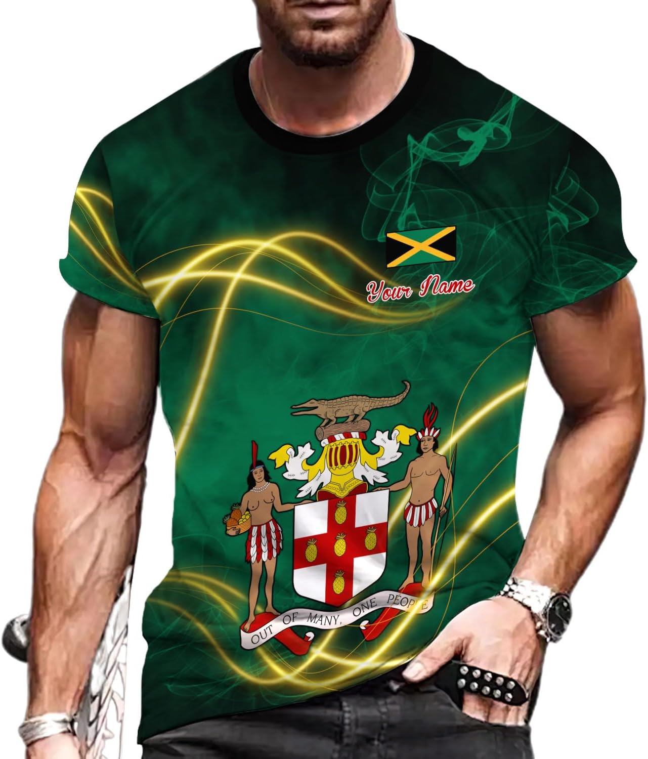 Personalized Jamaica Shirt Custom Jamaica Flag Lion Shirt for Men and Women, Jamaican Pride T-Shirt, Jamaica Tshirt Jamaicana