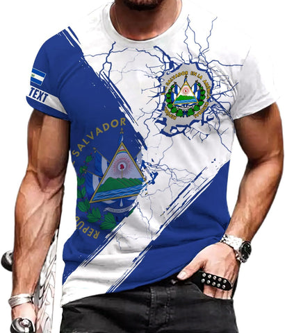 Personalized El Salvador Shirt Custom Camiseta de El Salvador Flag Shirt Men, Women Salvadorans Pride El Salvadore�a Gift