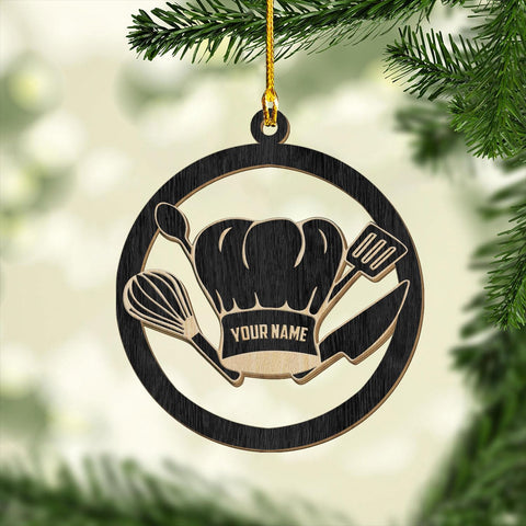 Personalized Baking Mixer Ornament, Baker Ornament for Christmas 2023, Baking Ornaments for Christmas Tree, Chef Christmas Ornament Tree Hanging Ornament Pine Decorations (Baker 15)