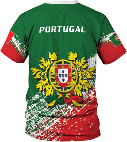 MoonArt Personalized Portugal Shirt Custom Portuguese Flag Lion Hoodie for Men and Women, Portuguese Pride