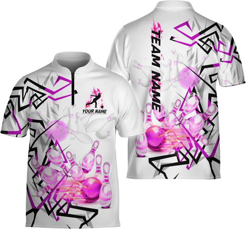 Ligthuy Personalized Bowling Jersey 3D, Bowling Shirts for Team, Bowling Shirt Unisex for Men Women, Bowling Shirts for Men