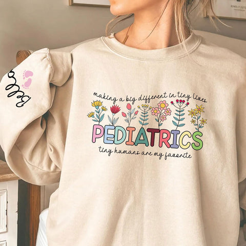 Custom Pediatric Nurse PEDS Crew RN Cute Personalized T-Shirt for Nursing School Grad NICU Emergency Funny Superheroes Gift