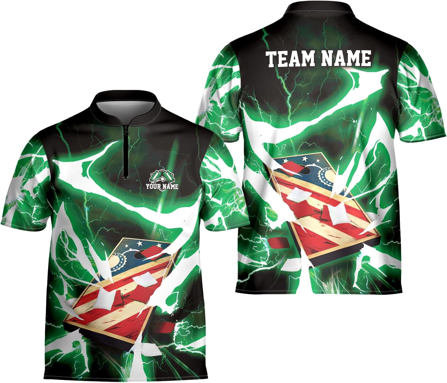 Artparel Personalized Cornhole Bowling Jersey Cornhole Shirt 3D Cornhole Player Tshirt for Team Funny Cornhole Gift Men Women