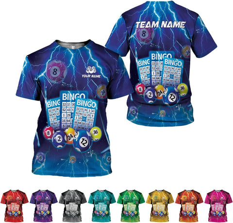 Custom Bingo Shirts for Women Bingo Lover Casino Players T-Shirt Funny Bingo Shirts Gifts Funny Bingo Player Game Lover Gift