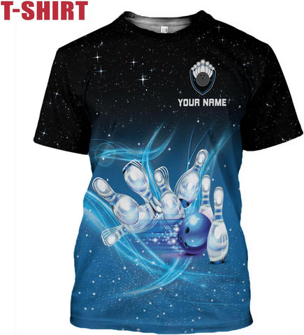 Mostprints Personalized Name Bowling Shirts for Men and Women 3D, Bowling Shirts for Team Bowling, Bowling Shirts Gift