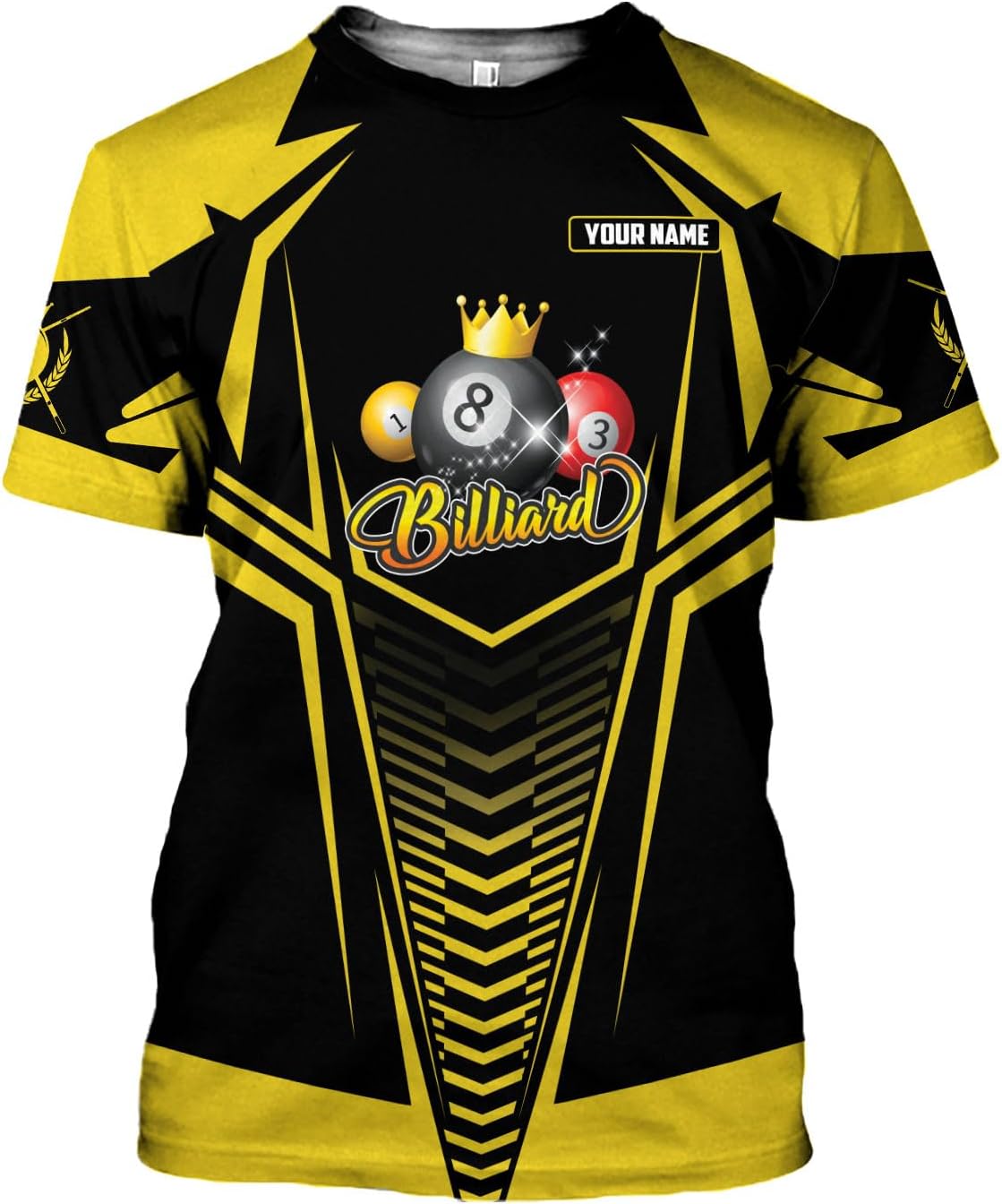 Ligthuy Personalized Name Billiard Shirts 3D, Billiards Shirt 8 Ball Billiard Shirt Custom Men's Pool Men Women\u2026