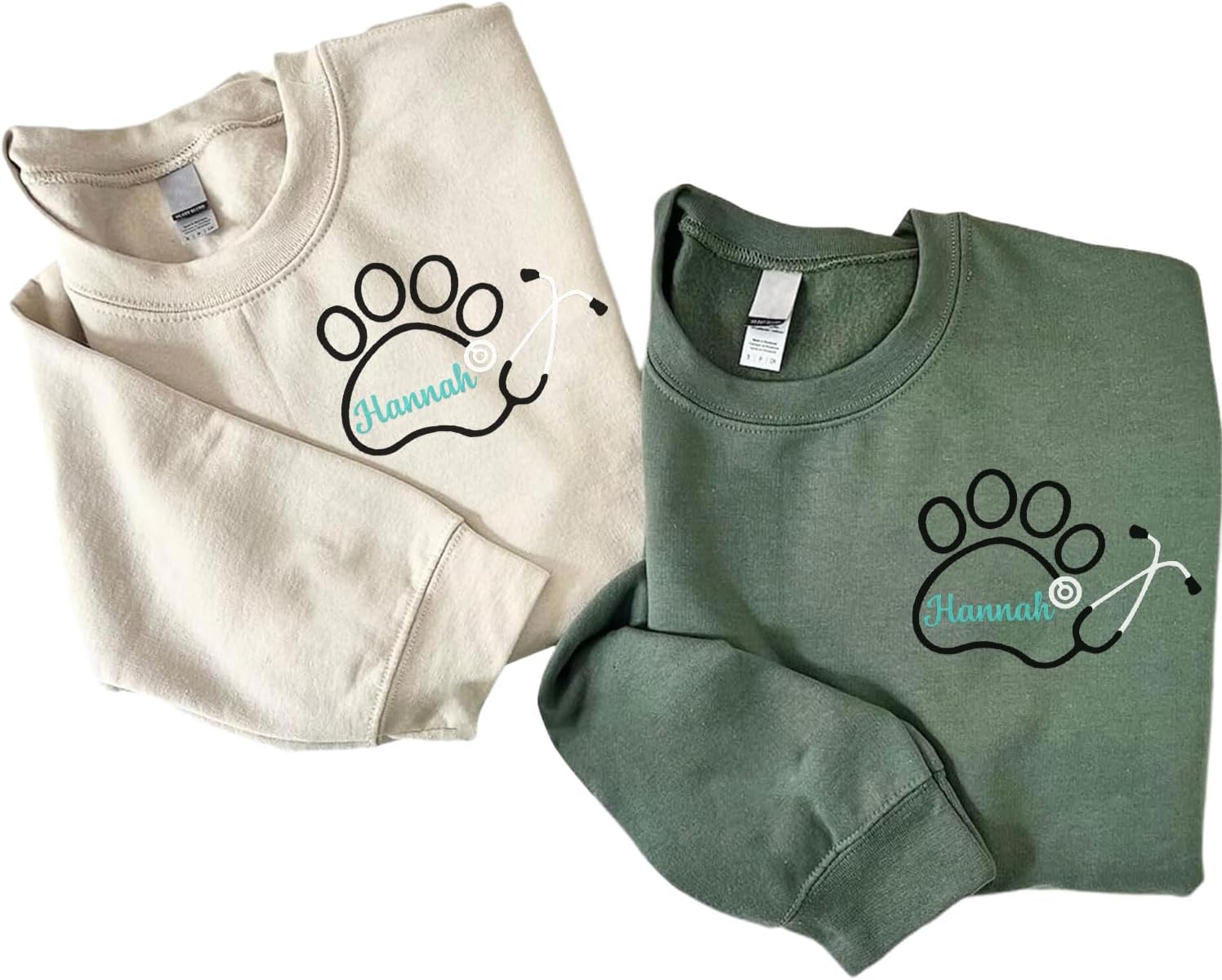 Personalized Veterinarian Embroidered Sweatshirt, Custom Vet Tech Shirt, Veterinary Technician Week Gifts, Veterinary Gifts