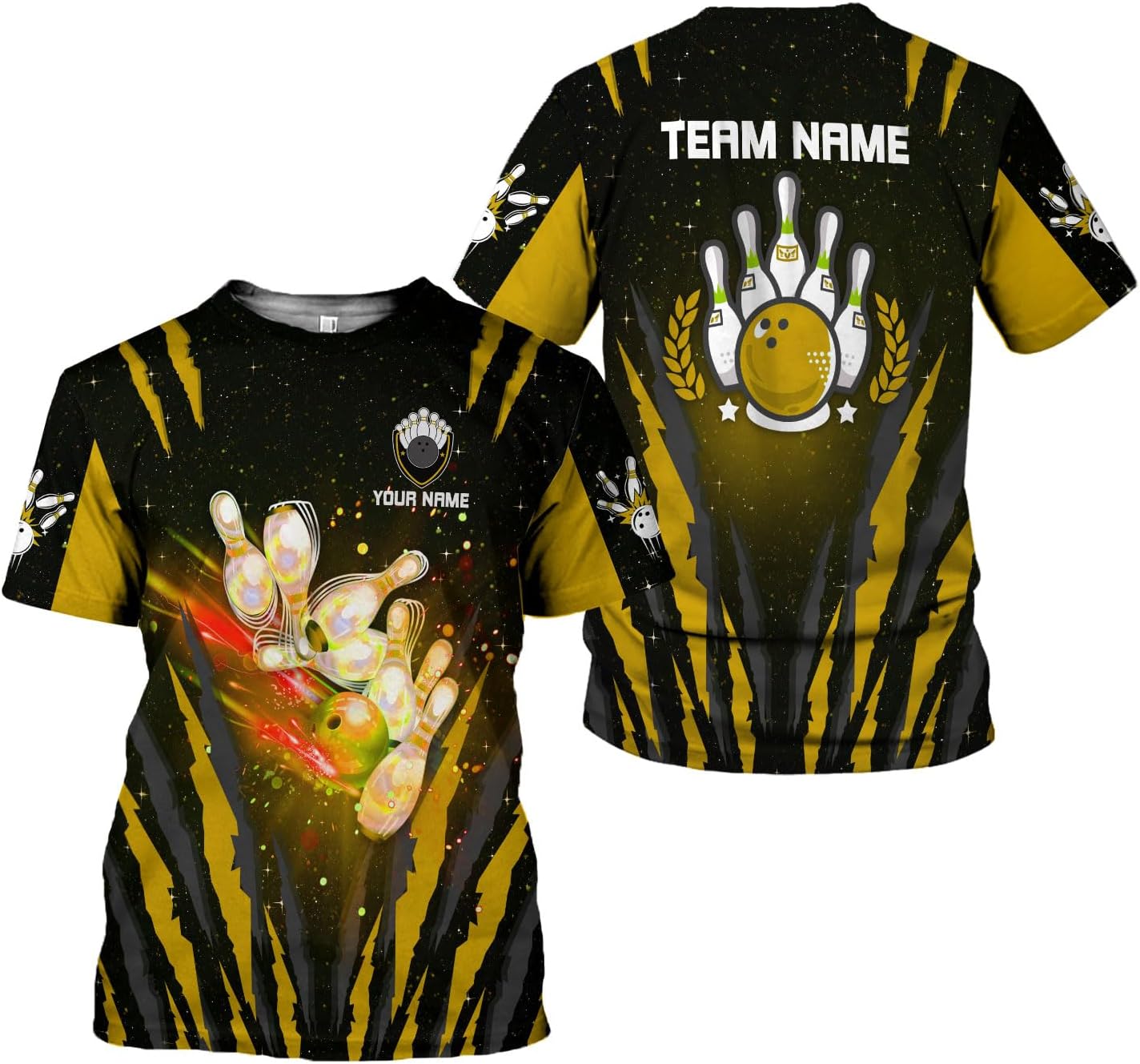 Custom Bowling Shirts, Personalized Name Bowling Shirts Unisex, Bowling Jerseys for Men & Women, Team Bowling Shirt Gift