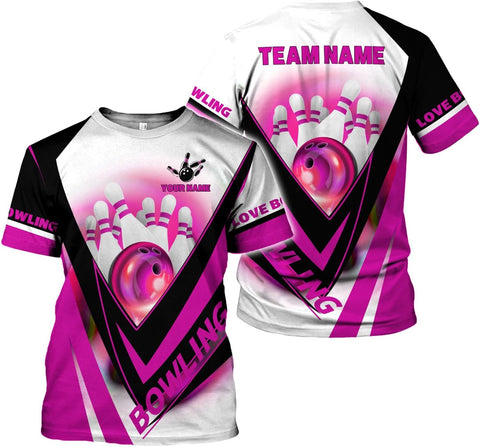 Rivelus Custom 3D Bowling Shirts Personalized for Men and Women - Unique Team Shirt & Gifts for Bowling Lovers