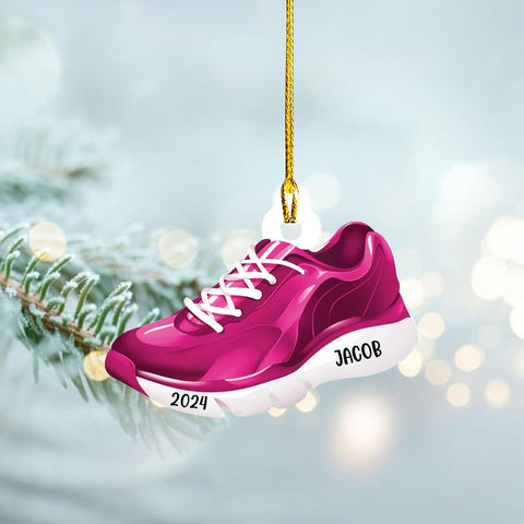 Personalized Runner Ornament, Custom Layer Ornament, Name Running Ornament, Runner Man Woman, Christmas Ornament for Running Lover, Girl Running Pendant, Half Marathon, Cross Country Gift (Style 12)