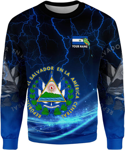 Custom Name El Salvador Shirt Personalized 3D Camisas De El Salvador Flag Shirts for Men Women Salvadoran Jersey Pride Gift