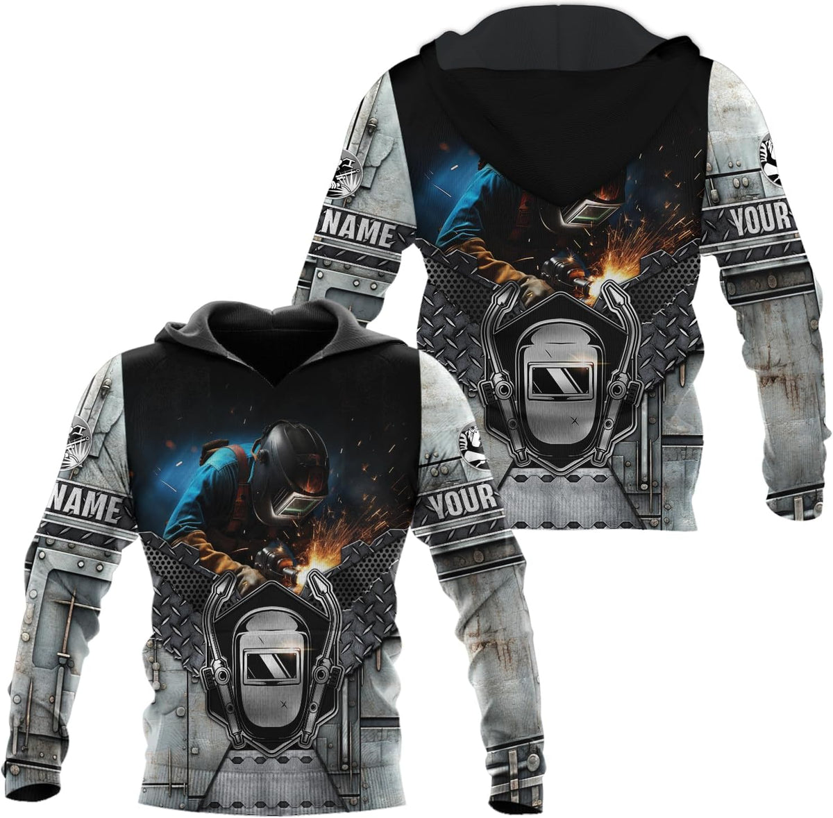 MAPrints Personalized Welder Hoodies, Welder 3D Hoodie Welding Shirt Hoodie, Tshirt, Zip Hoodie, Sweatshirt For Men Women