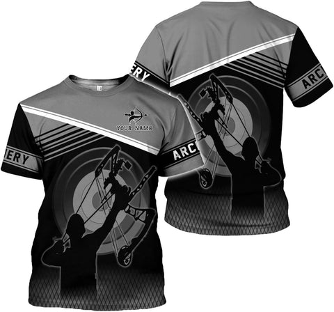 Artparel Personalized Archery Shirt 3D Archery Target Bow Archery Shirts for Men Women Archer Archery Lovers T-Shirt S-5XL