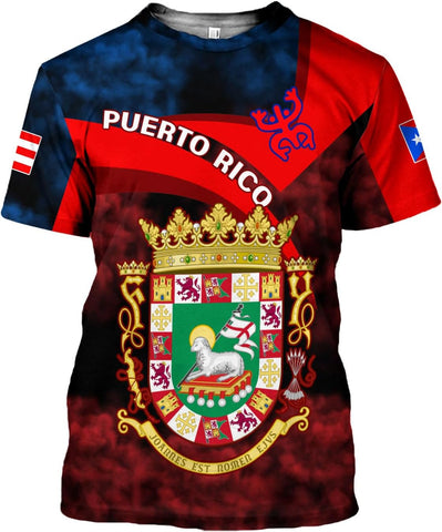 Mostprints Personalized Name Puerto Rico Shirt, Customized Puerto Rico Shirts for Men and Women, Puerto Rico Flag T-Shirt3