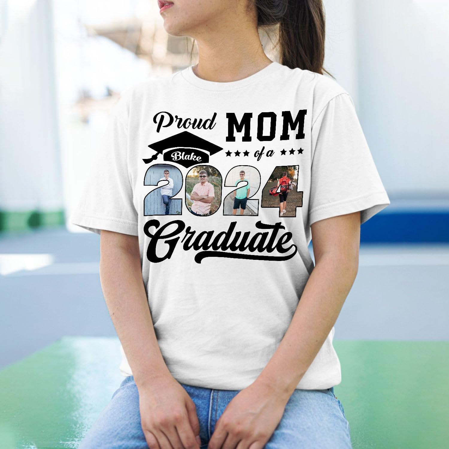 Personalized Graduation 2024 Shirt Proud Family of A Class of 2024 Graduate Class of 2024 Senior Class of 2024 Class of 2024