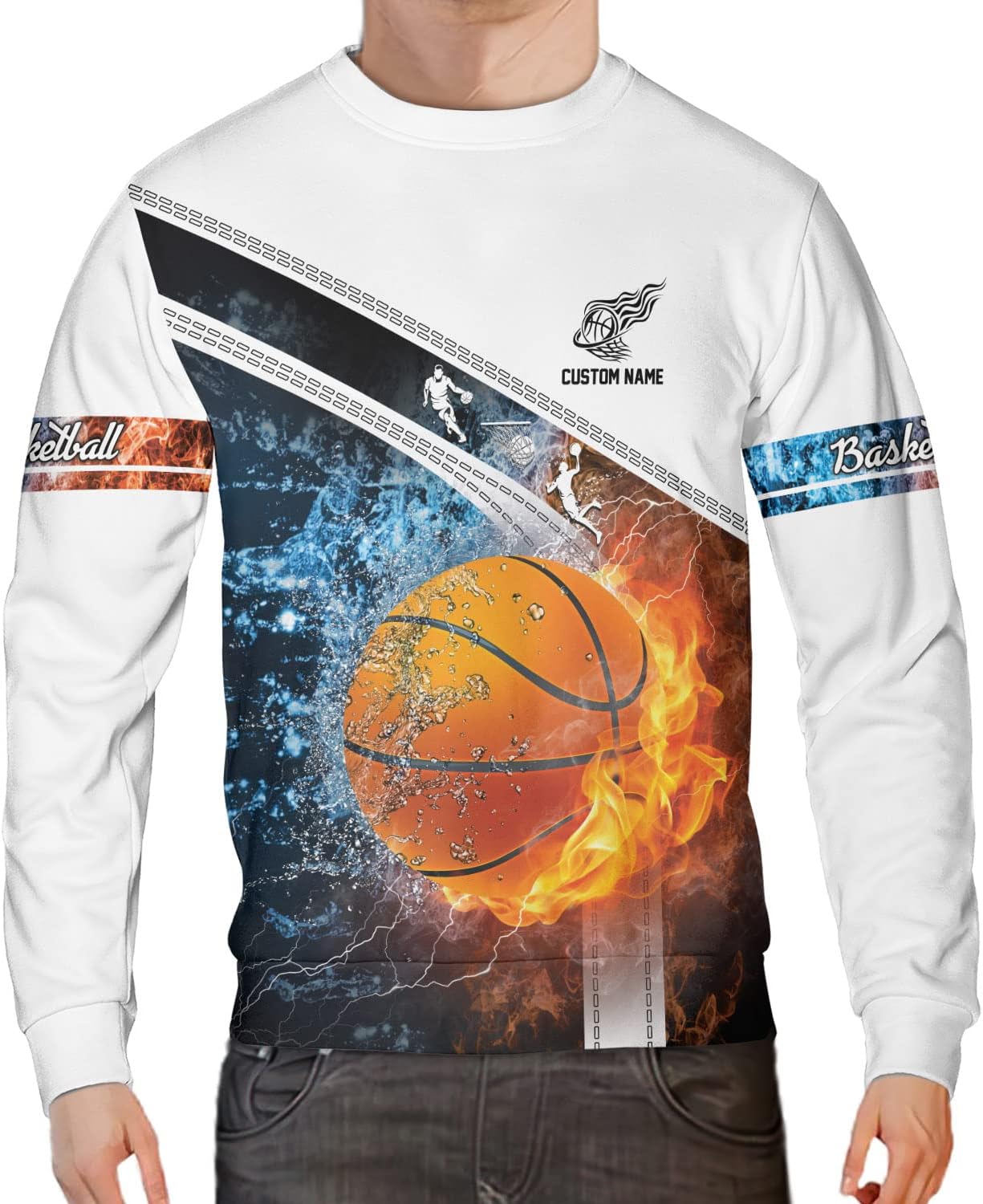 Personalized Name Basketball Shirt, Boys Basketball Gifts, Basketball Repeat, Basketball T-Shirt, Custom Basketball Player