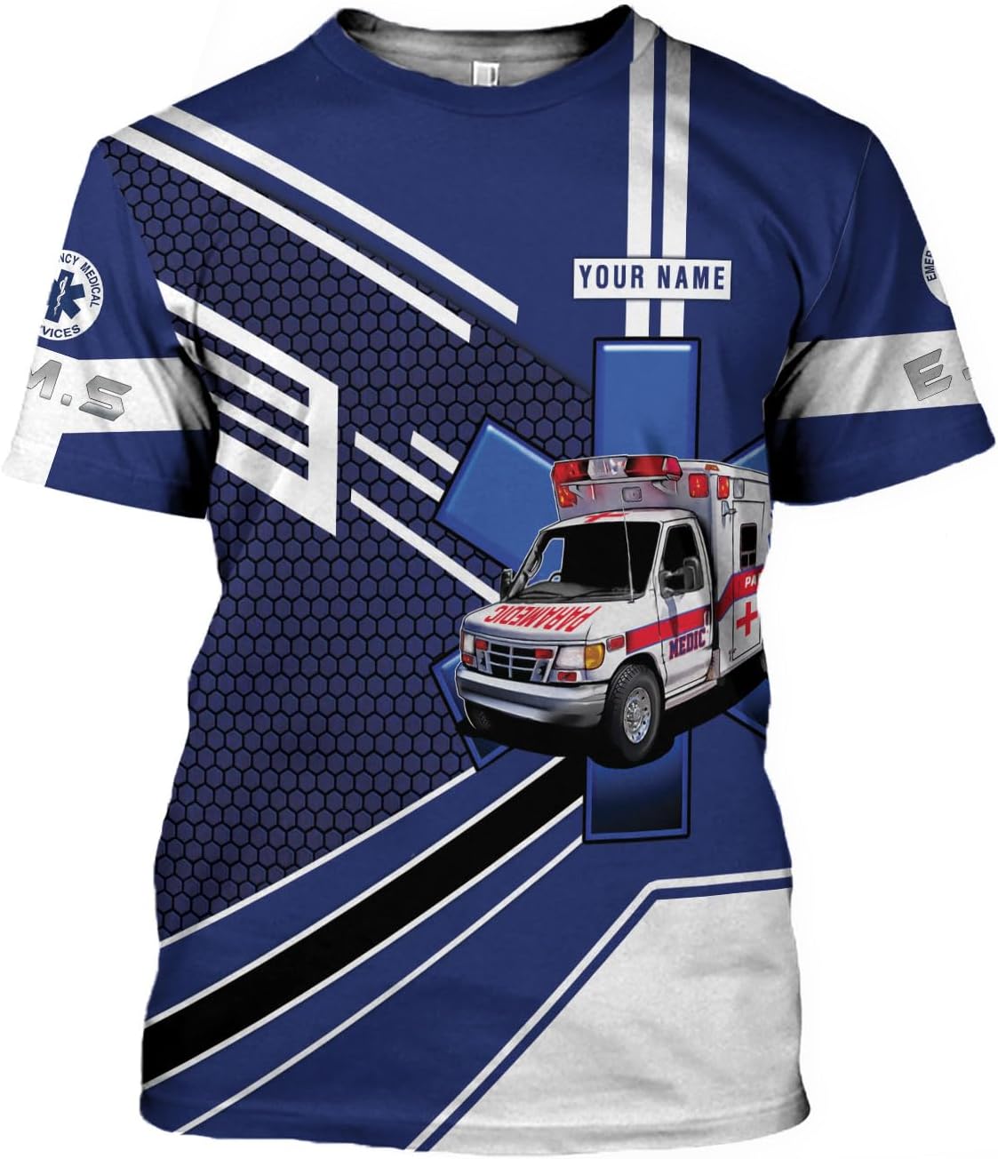 Podagree Personalized EMT Shirt, EMS Shirt, Customized EMS Shirts,EMT Paramedic Uniform Emergency Medical Technician Shirts