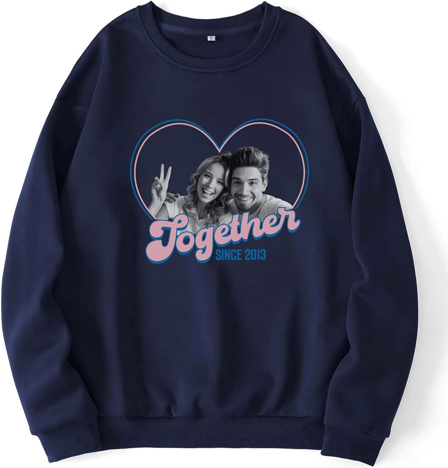 mostprints Custom Photo Sweatshirt, Matching Couple Sweatshirts, Personalized Matching Sweatshirt For Couples Gift Shirt