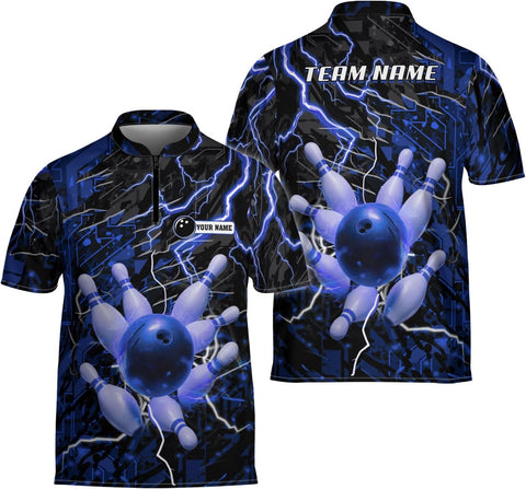 Ligthuy Personalized Bowling Jersey 3D, Bowling Shirts for Team, Bowling Shirt Unisex for Men Women, Bowling Shirts for Men