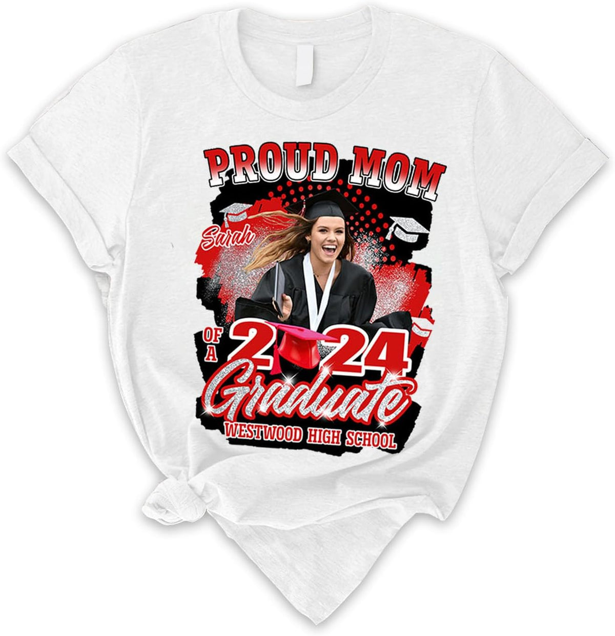 Personalized Graduation 2024 Shirt Proud Family of A Class of 2024 Graduate Class of 2024 Senior Class of 2024 Class of 2024