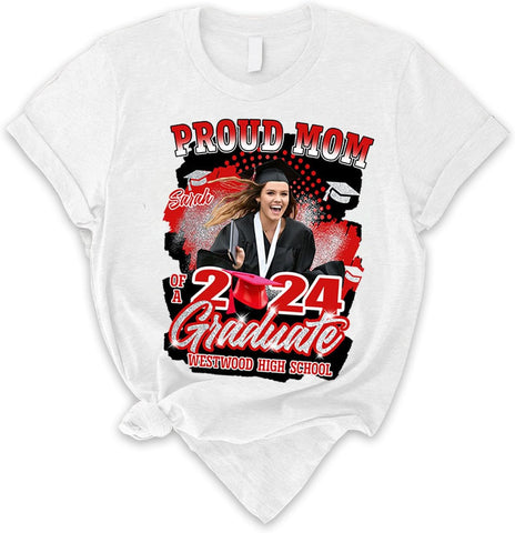 Personalized Graduation 2024 Shirt Proud Family of A Class of 2024 Graduate Class of 2024 Senior Class of 2024 Class of 2024