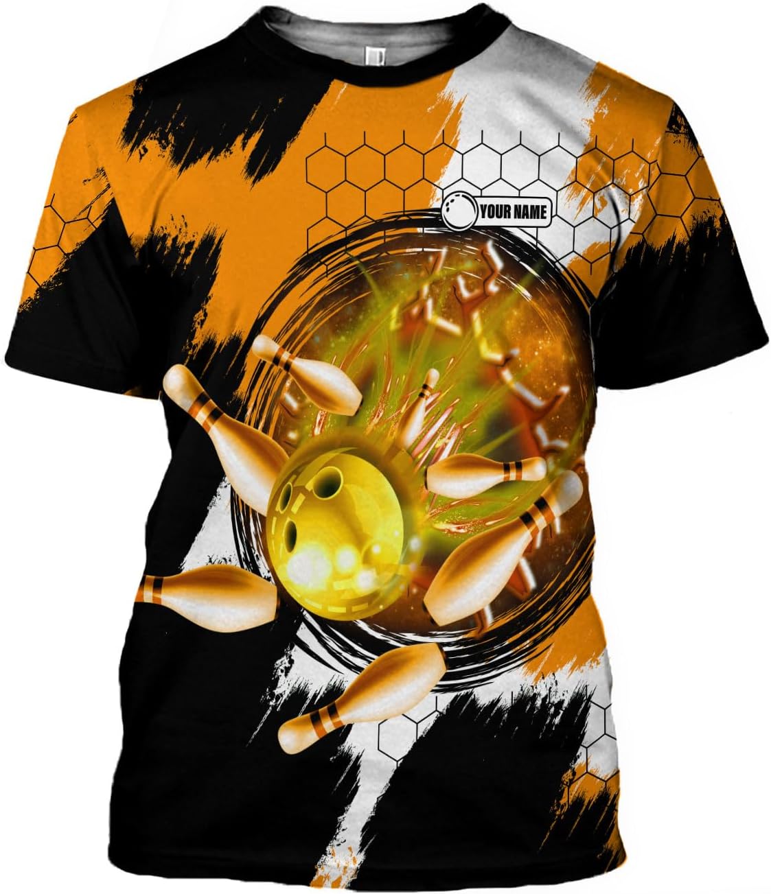 Pretyprints Personalized Bowling Shirt - Custom Bowling Gift for Women & Men