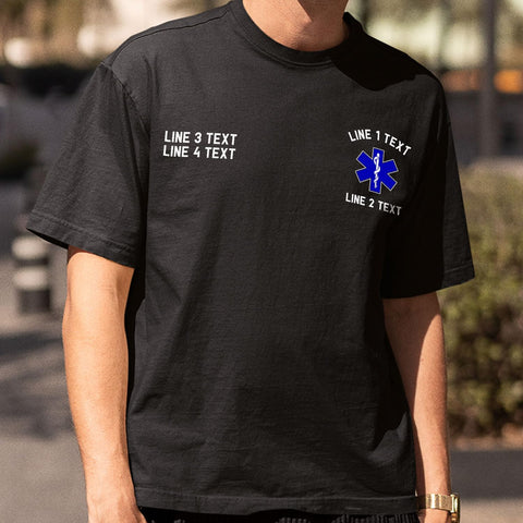 Custom EMT EMS Embroidered Sweatshirt Hoodie Personalized Paramedic Uniform Emergency Medical Technician Shirts Men Women