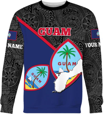 Vybonz Personalized Guam Hoodie - Guahan Pride Zip Hoodie for Men & Women