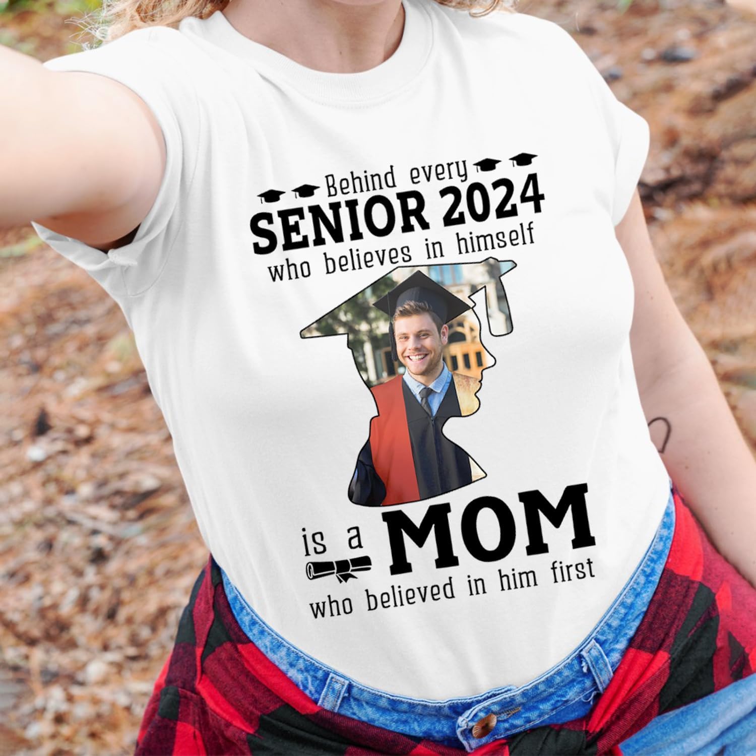 Personalized Graduation 2024 Shirt Proud Family of A Class of 2024 Graduate Class of 2024 Senior Class of 2024 Class of 2024