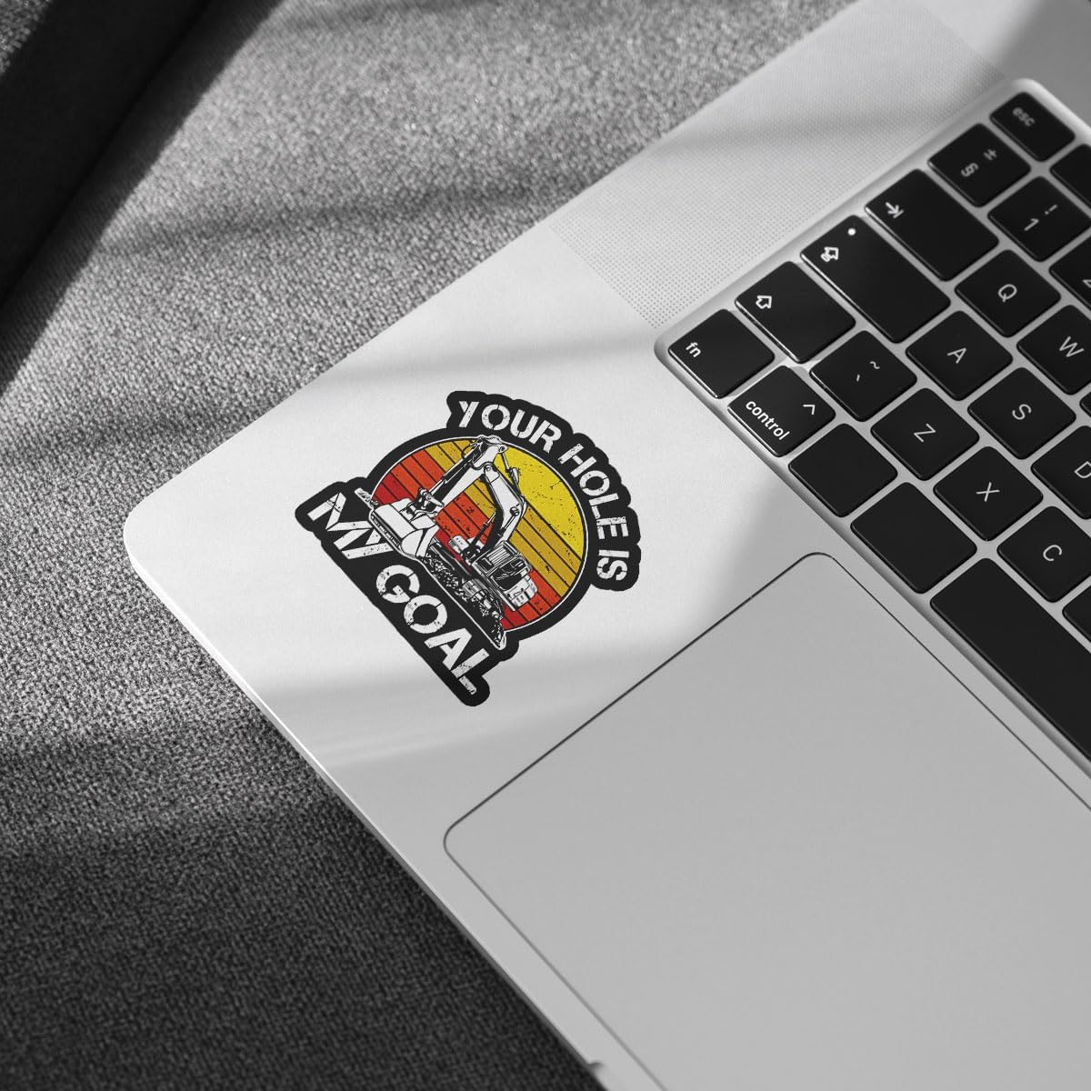 3 Pcs Your Hole is My Goal Sticker, Heavy Equipment Operator Excavator Gift Sticker Construction Worker Funny Gag Toolbox Vinyl Stickers for Laptop Water Bottle Phone Car Window Helmet 3"x3" (H2)
