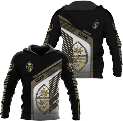 Vybonz Personalized Guam Hoodie - Guahan Pride Zip Hoodie for Men & Women