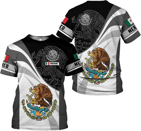 Personalized Name Mexican Hoodie 3D, Customized Mexican Hoodies for Men, Unisex Mexico Hoodie, Mexico Hoodies for Men