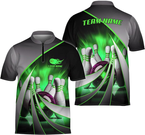 Ligthuy Personalized Bowling Jersey 3D, Bowling Shirts for Team, Bowling Shirt Unisex for Men Women, Bowling Shirts for Men