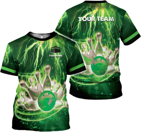 Mostprints Personalized Name Bowling Shirts for Men and Women 3D, Bowling Shirts for Team Bowling, Bowling Shirts Gift