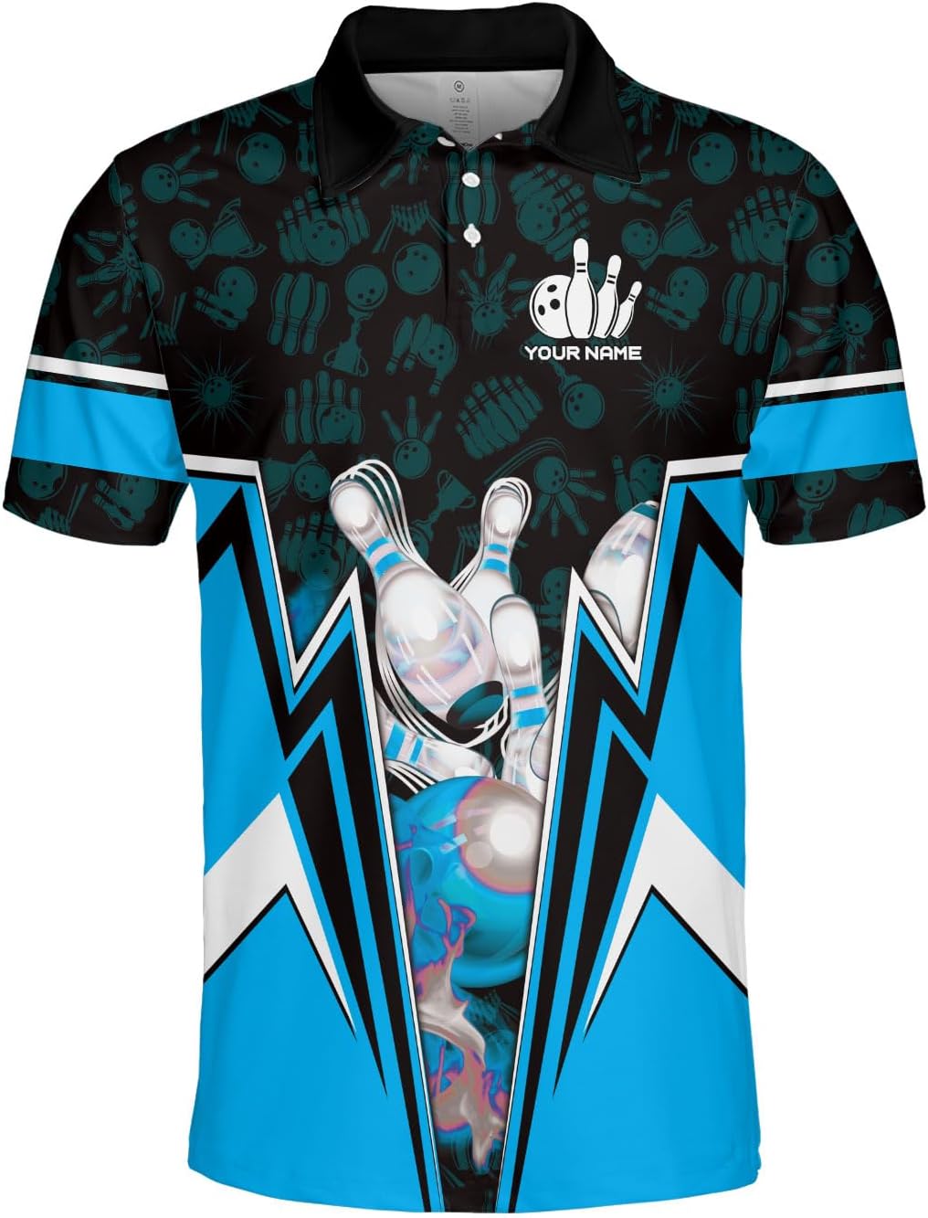 Custom Bowling Polo Shirt Personalized 3D Team Name Bowling Shirts for Men Women Jersey Unisex Bowler Short Sleeve Gift Tee