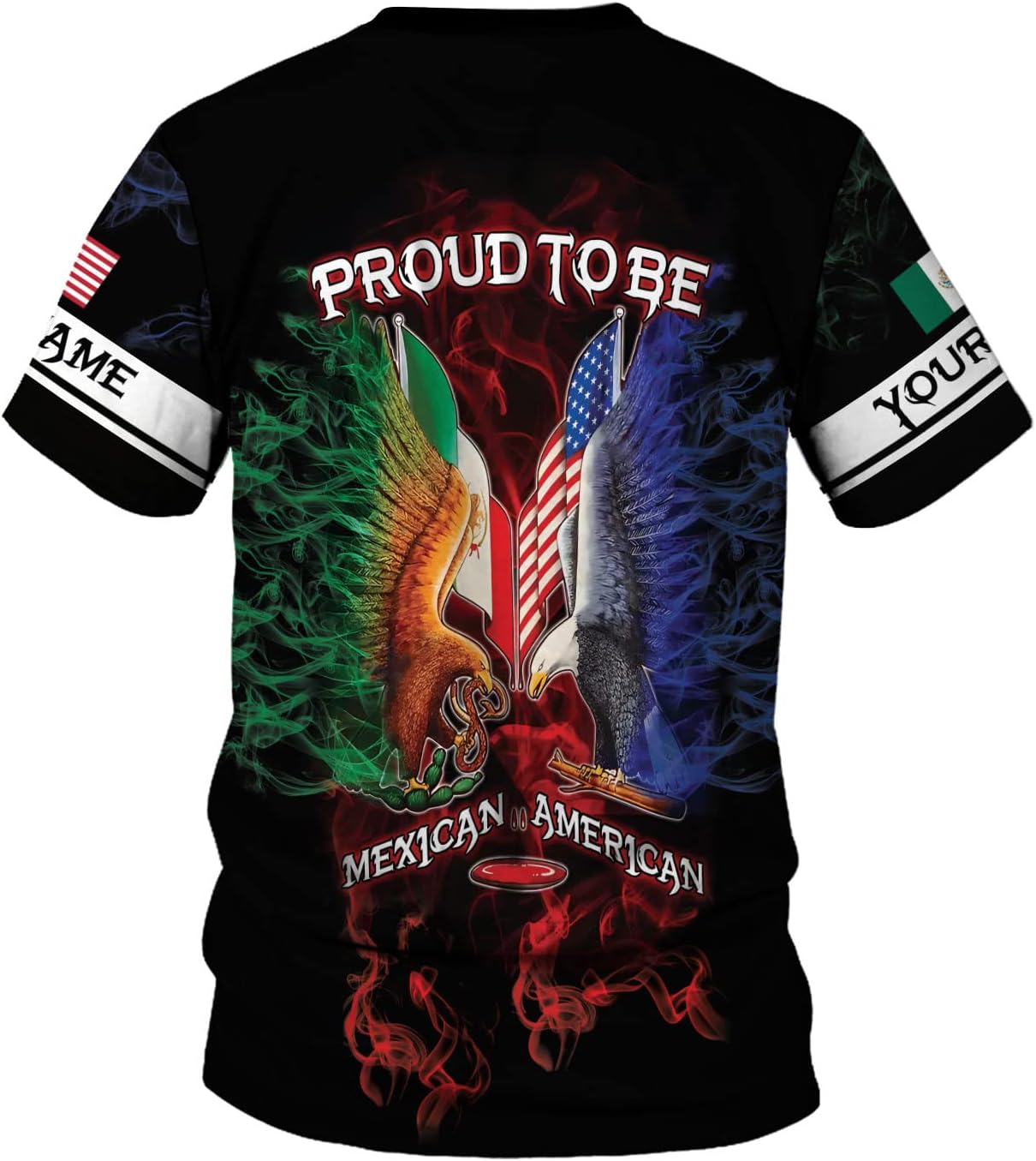 Paniprints Personalized Name Mexican Shirts for Men, Customized Mexico Shirts for Men, Mexico Shirts for Women Mexico Flag