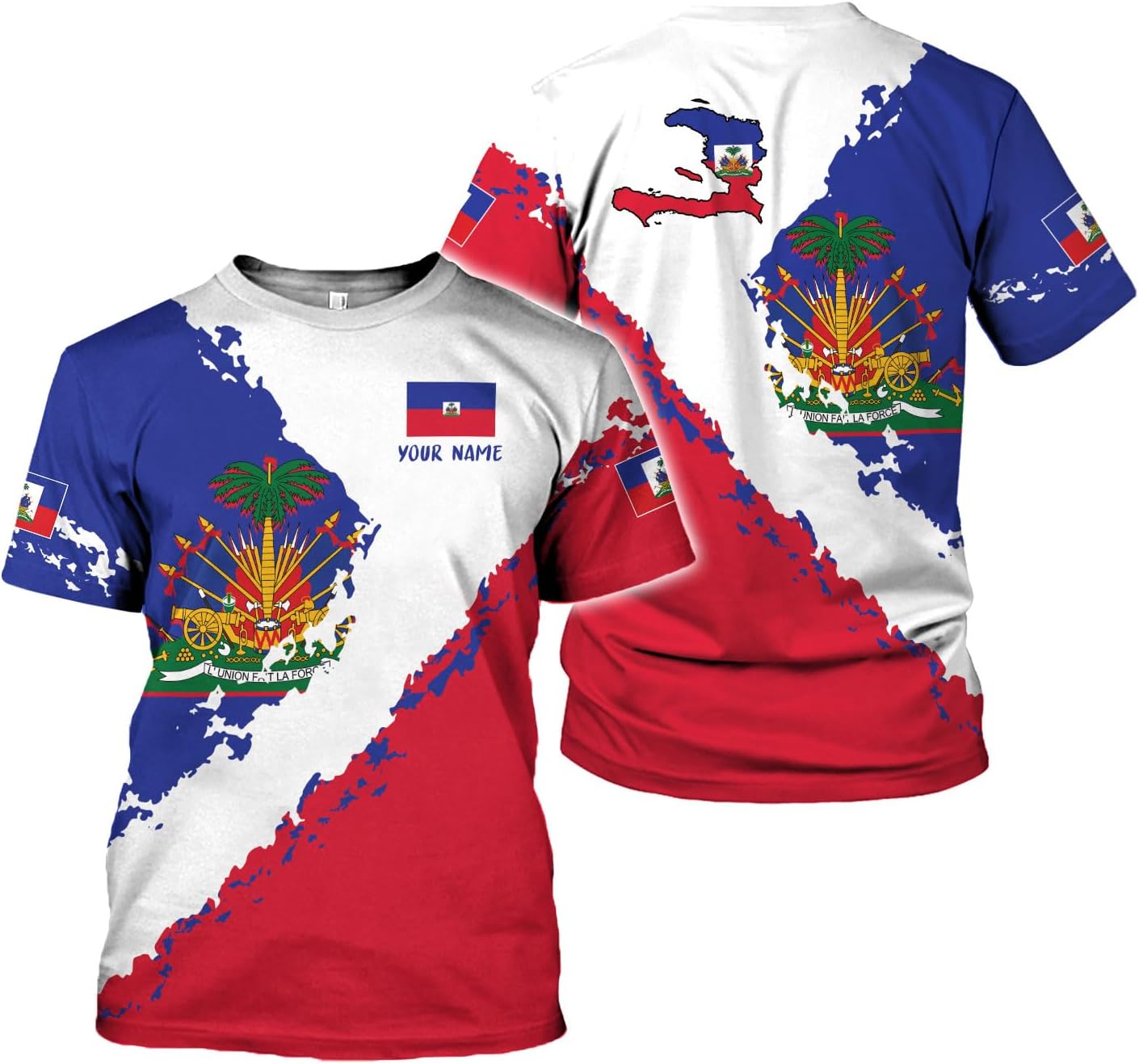 Vybonz Personalized Haiti Zip Hoodie - Men & Women Haitian Pride Coat Of Arms Hoodie