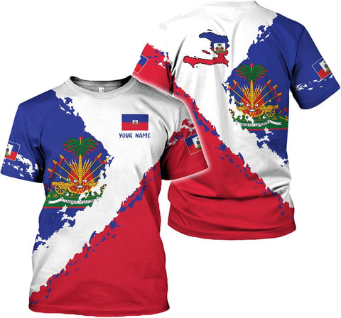 Vybonz Personalized Haiti Zip Hoodie - Men & Women Haitian Pride Coat Of Arms Hoodie