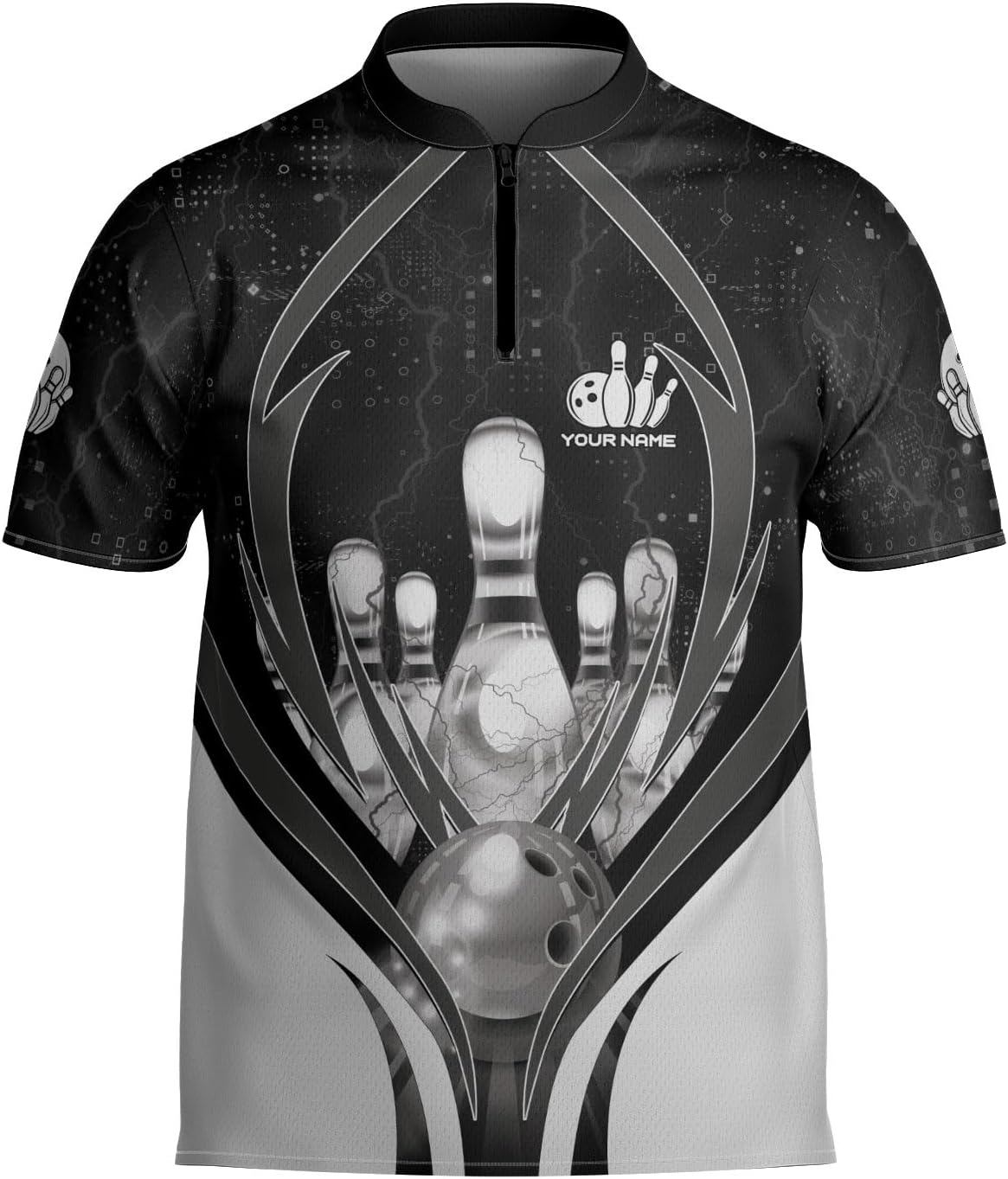 mostprints Personalized Bowling Jersey Gift 3D Custom Bowling Shirts for Team Name Bowl Bowler Shirt Unisex Cool Men Women